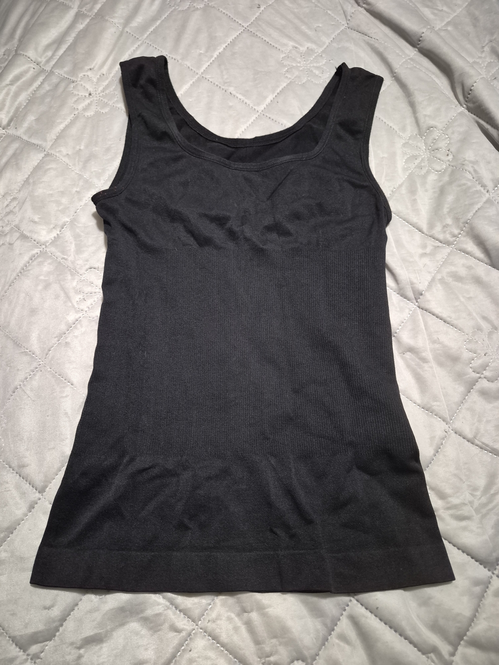 Black Ribbed Tank Top - Women's Sleeveless Knit Top